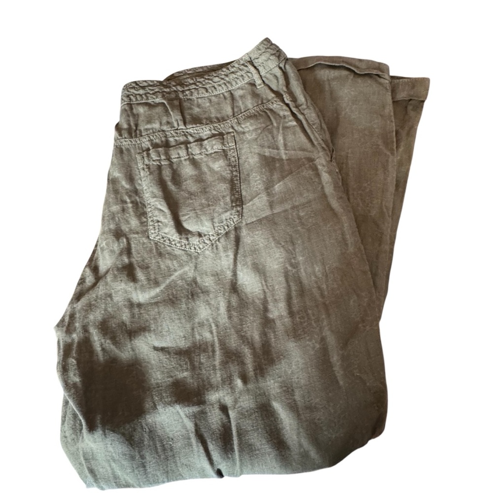 Sundance Olive Green Long Wide Pants Sz 16